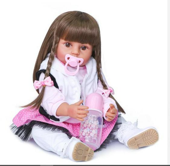 NPK Genuine 55CM Waterproof Full Silicone Reborn Baby Doll