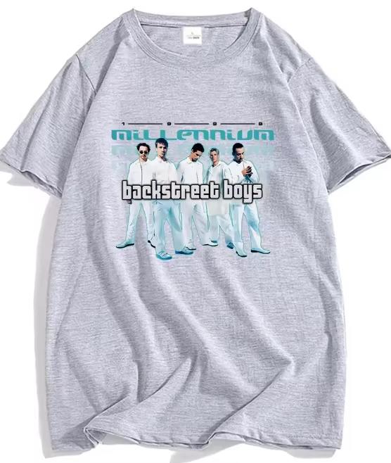 Backstreet Boys Millennium Tour Musik Vintage T-Shirt Unisex Unisex Hipster Beliebte Oberteile Sommer Mode Streetwear Unisex T-Shirts Geschenk