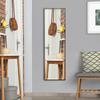Full Length Mirror, 120x35cm Wall Mirror, Rectangle Dressing Mirror, Long Mirror for Bedroom, Living Room, Black