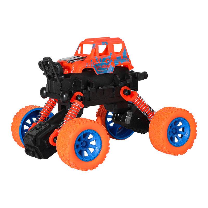 Durable Pull-back Stunt Car with Big Wheels for Kids