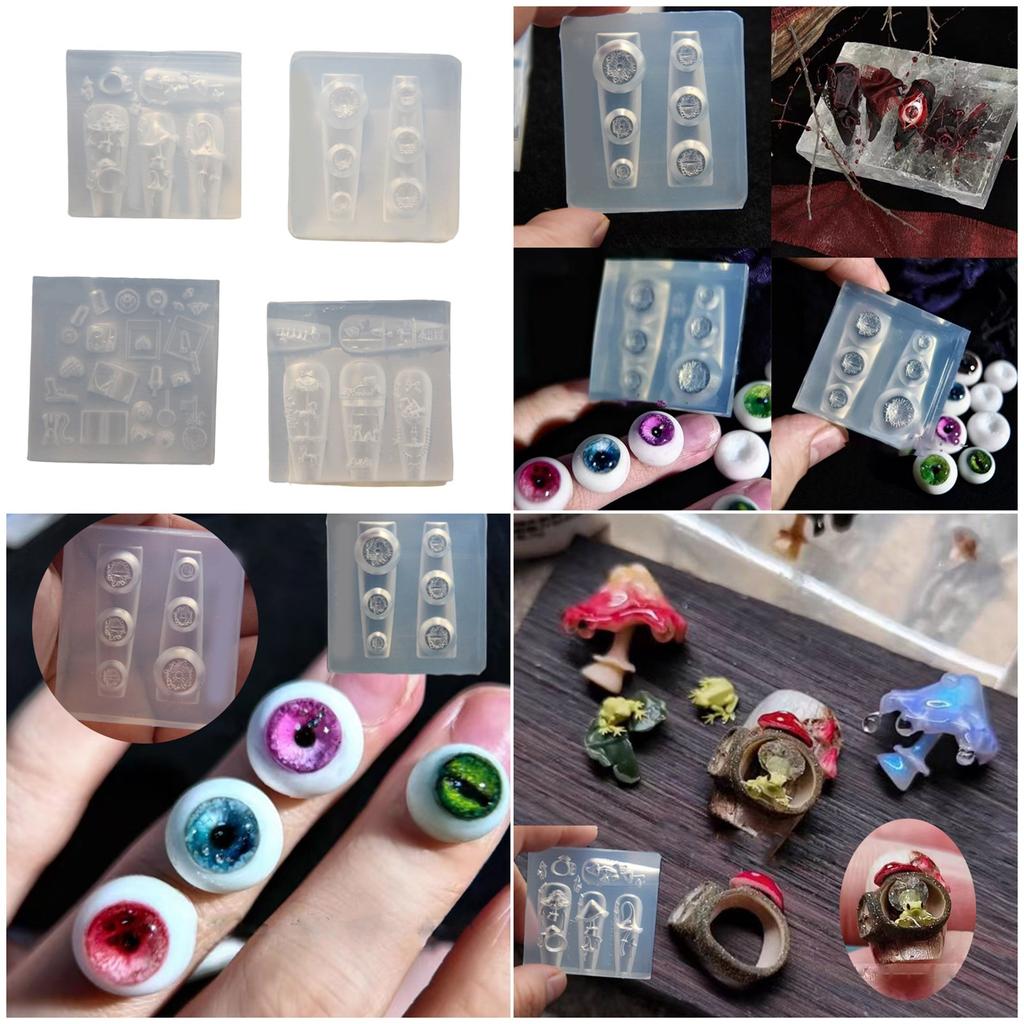 Realistic Design Silicone Nail Art Accessories Mold For DIY Craft Jewelry Making Safe Easy Use Nail Charm Mold