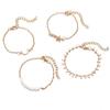 Bracelet, Fashionable Handmade Beaded Moon Five-Pointed Star With Diamonds, Moon Rice Bead Bracelet For Women