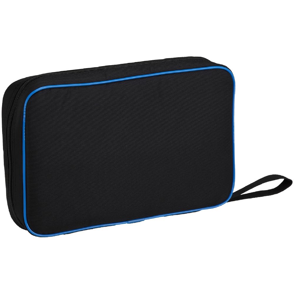 MIZUNO Table Tennis Soft Case for 2 Black x Blue Clubs, 83JD3010,