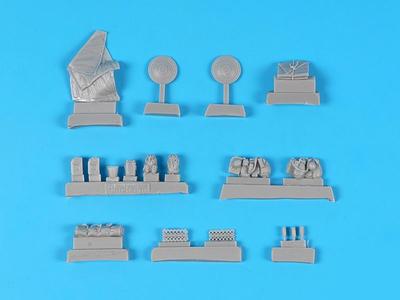 Black Dog Set di Accessori per Hetzer Tank Destroyer 38 Parti Militari in Resina HAUT72162 1/72 (per Vespid) (Carro armato)