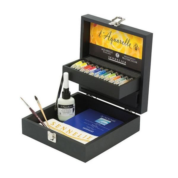 Coffret aquarelle extra-fine Sennelier - 11 tubes de 10ml - Assortiment