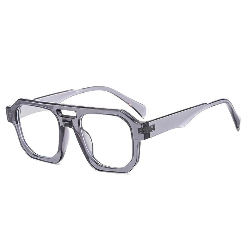 

SHAUNA Ретро двойные мосты многоугольные квадратные солнцезащитные очки женские прозрачные линзы Ocean оттенки UV400 мужские панк оливково-зеленые солнцезащитные очки