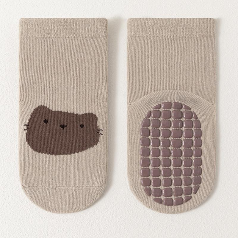 Baby Girls Socks Anti Slip Cotton Print Non-slip Toddler Floor Socks for Boys Cartoon Kids 0-5Years Autumn Winter