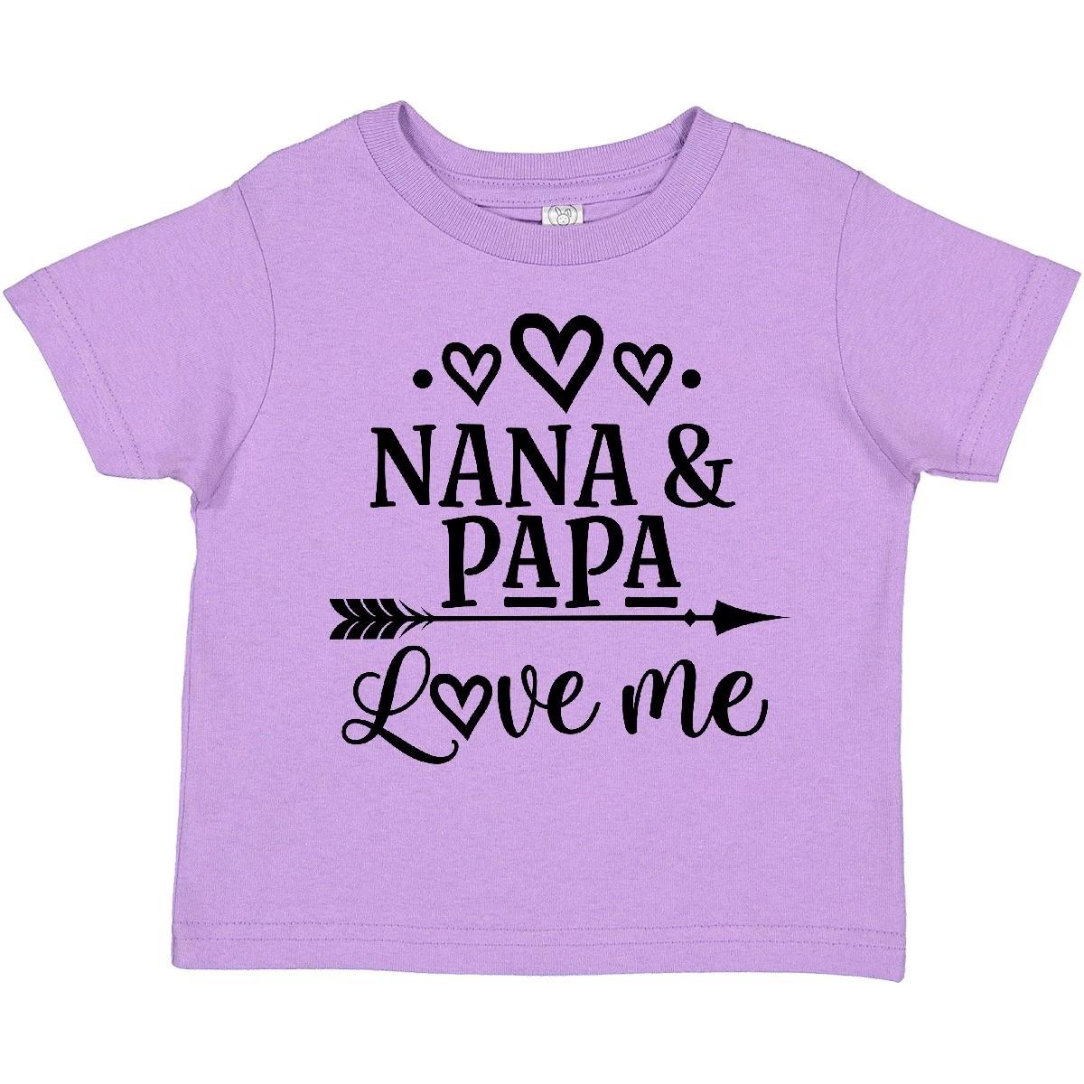 Inktastic Nana Papa Love Me Grandchild Toddler T-Shirt Granddaughter Girls Child 130