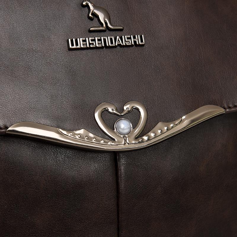 Women's Retro Backpack Soft Leather Travel Backpack