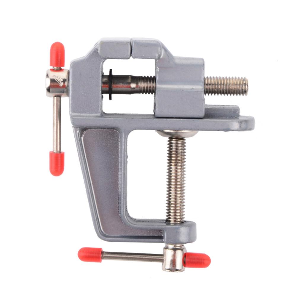 Mini Aluminum Bench Vise Clamp 30Mm Portable Lightweight Flat Table Clamp for Woodworking Jewelry Carving Milling Vise