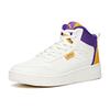 Anta Life Collection Abrasion Resistant Breathable Mid Top Skateboard Shoes Men's White Purple Sneakers 912038010-5