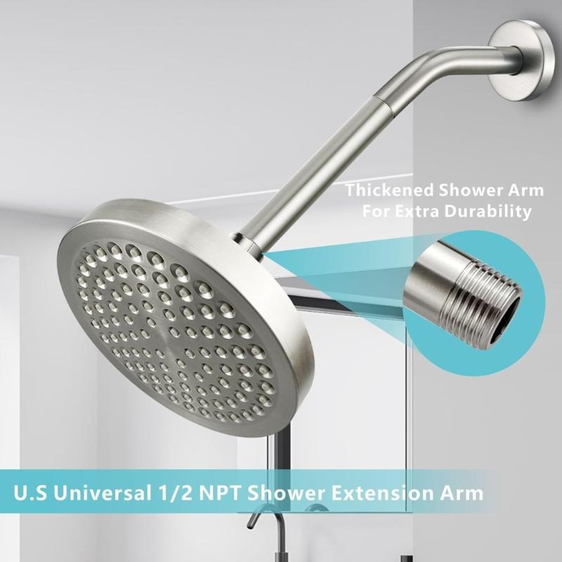 Universelle G1/2 Gewinde Duscharm Verlängerungsrohr Rostfreie Designs Duschverlängerung Fitting Geeignet für Badezimmer