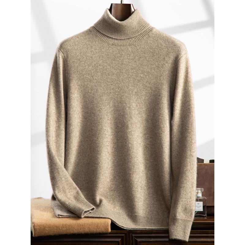 2025 new high lapel cashmere sweater flat Korean version loose versatile pullover sweater