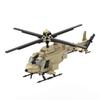 OH-58D Leichter bewaffneter Aufklärungshubschrauber Militärische Waffen Baustein Spielzeug Steine Modell mit 2 Soldaten Neue Geschenke