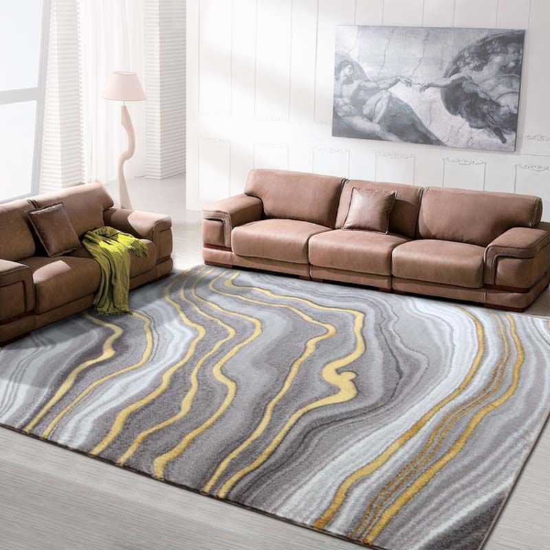 Carpet American Living Room Modern Simplicity of Large Carpet Light Luxury Nordic Bedroom Floor Mat Absorbent Carpet Doormat