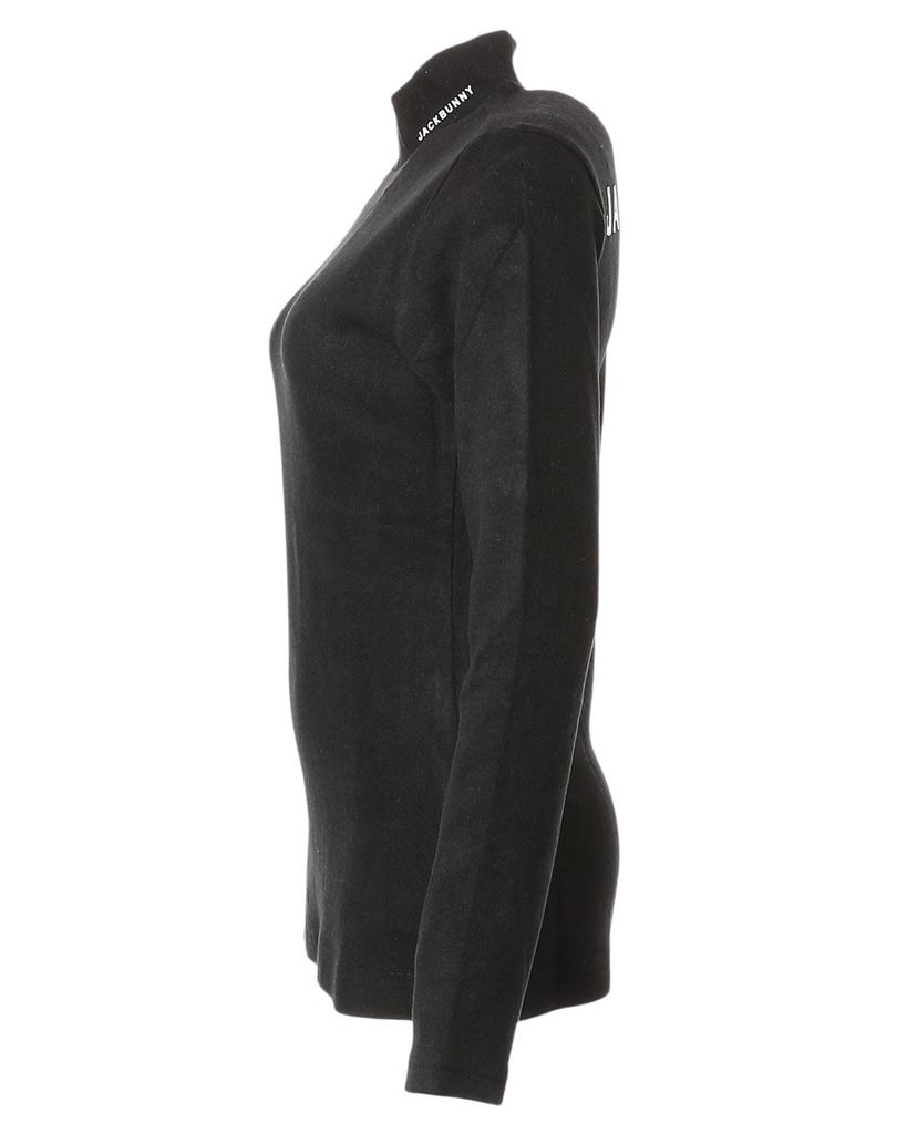 Jack Bunny Long Sleeve Mock Neck Shirt Jersey Golf Undershirt Size 2 Women's (Moisture-Wicking, Heat-Generating Fabric) / / 263-5266036 010_Black, [L]