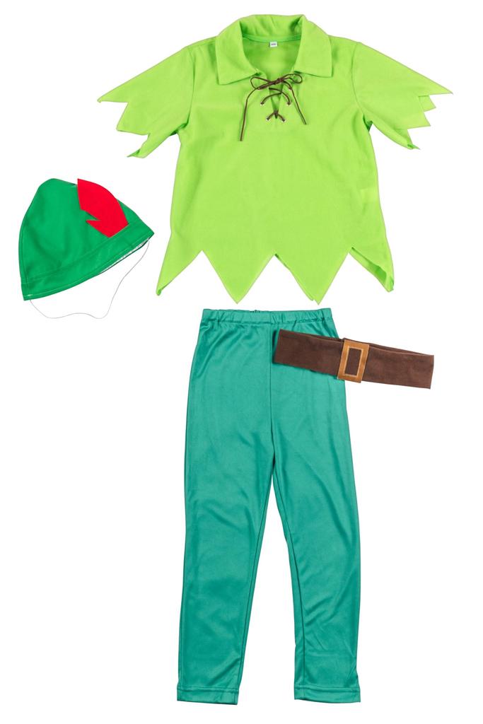 Clearstone Halloween Fantasy Boy Cosplay Green Costume, 100cm,