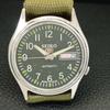 Seiko 5 AUTOMATIC JAPAN MENS VINTAGE GREEN COLOR DIAL WATCH A701658-5 R206c-a701658