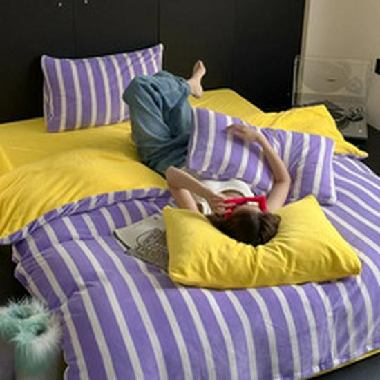 New Lamb Fleece Blanket - Solid Color, Double-Layer, Thickened Flannel for Children