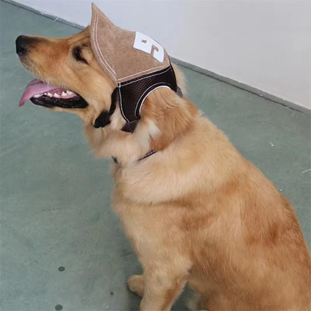 Corduroy Dog Hat UV Protection Outdoor Hat Cute Mesh Hat  Spring Summer