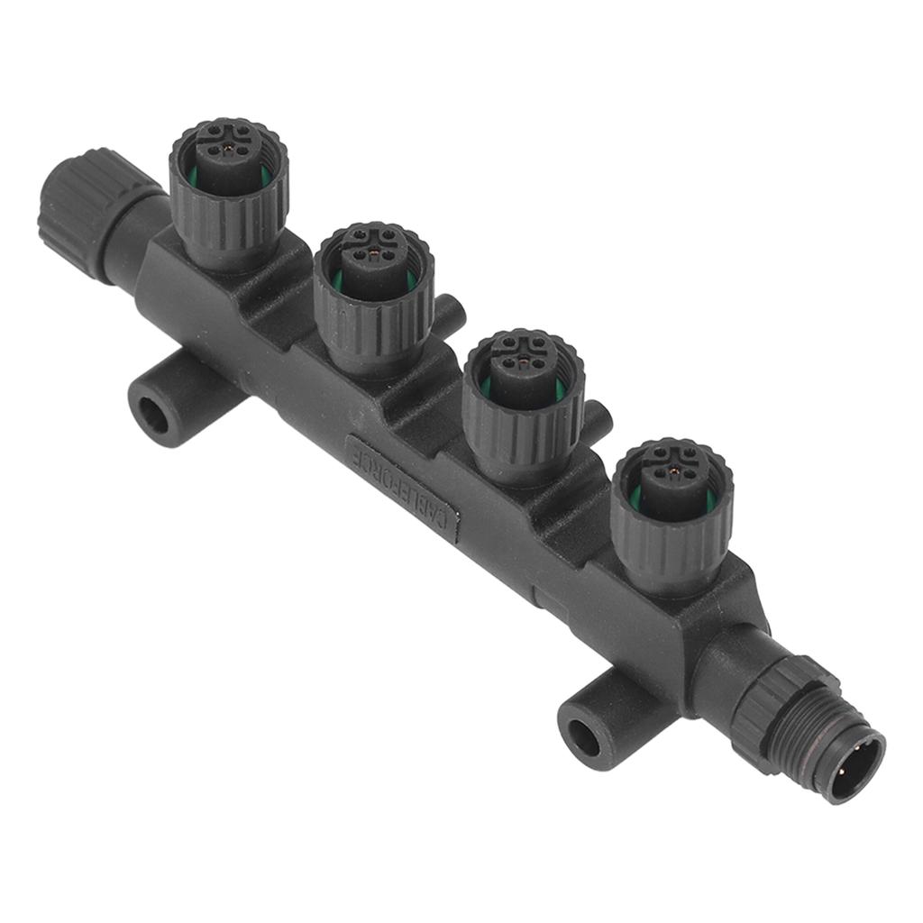 4 Port 5 Channel Multiport T Connector Black 010‑11078‑01 for NMEA 2000 Network Boat Marine Converter Collecter