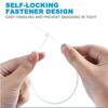 100Pcs Nylon Cable Ties Self-locking Cord Ties Straps Adjustable Cables Fastening Loop Home Office Wire Zip Ties