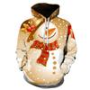Spring Autumn Men's Hoodies Christmas Series 3D Printed Sweatshirt Long Sleeve Pullover Loose Comfortable Casual Couple Hoodie
