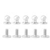 20pcs Round Head Solid Copper Nail Rivet Button DIY Leather Accessories(8*6mm silver)