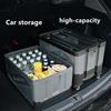 Outdoor camping storage box, car folding trolley box, camping picnic organizer box, grocery cart, small cart, shopping cart
