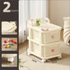 Multi-Layer Drawer Storage Rack Trolley Style Household Storage Cabinet  Kitchen Organization