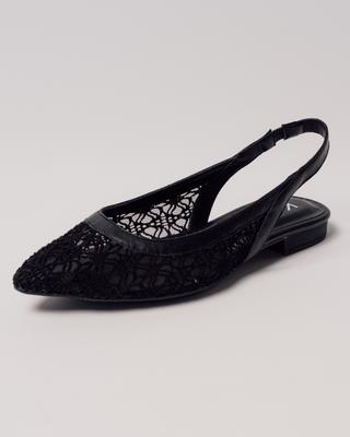 Perforierte Sandalen 2732211 36 schwarzes Ledertextil