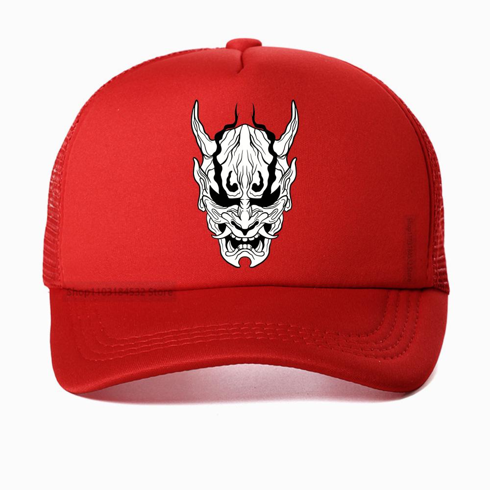 Devil Graphics Baseball Cap Unisex Fashion Outdoor Adjustable Summer Mesh Breathable Trucker Hat Sports