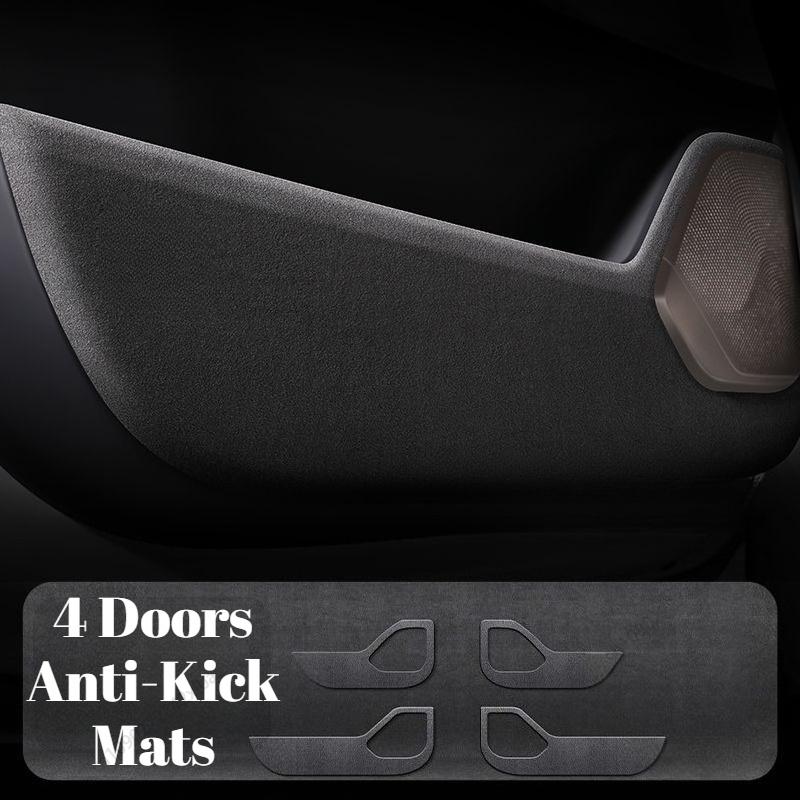 Suede Door Anti-Kick Pads Fit for Onvo L60 2026, Special Modified Interior Protection Accessories for Inner Door Panels durable