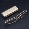 New Men's  Reading Glasses Fashionable High-definition Ultra Light Convenient Foldable Retro Vintage Reading Glasses 812