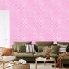 Powder Pink and White Stars Wallpaper for Living Room and Bedroom 50x1000
