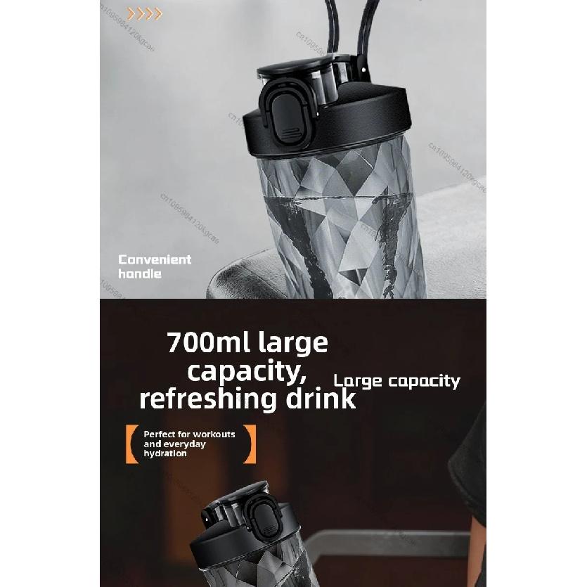 Copo Liquidificador Elétrico Portátil de 700ML Copo Liquidificador Portátil para Leite em Pó Proteína em Pó Liquidificador Copo Misturador Automático Viagem Exterior Esporte Academia