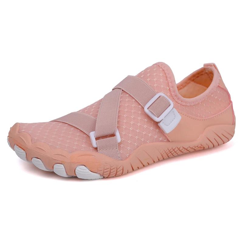 Ademende Sneakers Wandelsportschoenen Water Zwemmen Strand Aquaschoenen Heren Sneldrogend Waadsok Vijf Tenen Upstream Schoenen 35 gray
