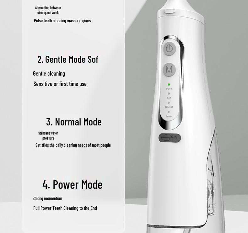 Portable Electric Water Flosser - Home Use Dental Pulse Tooth Cleaner