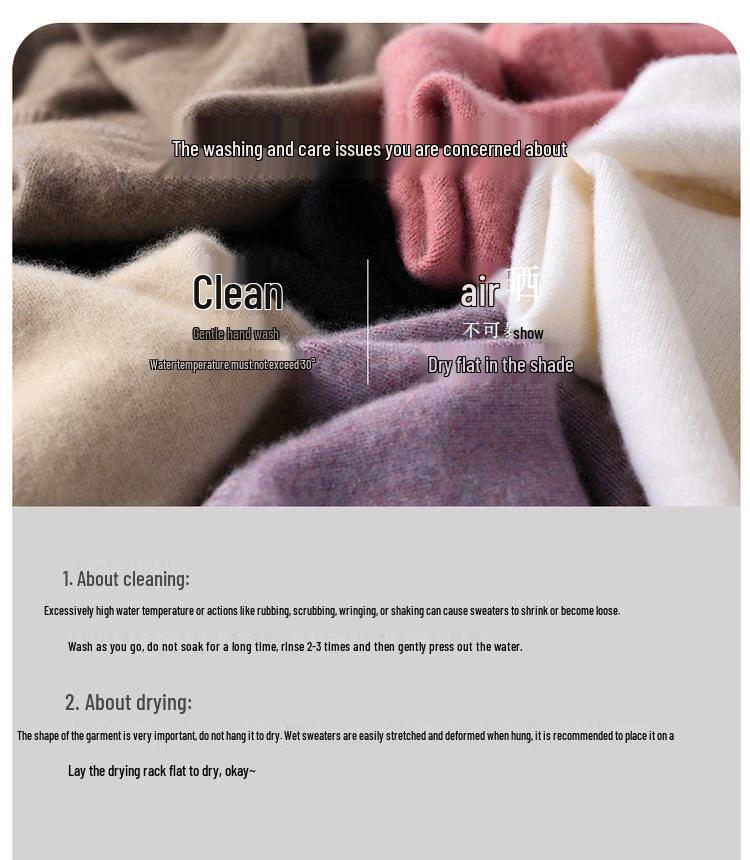 Women's Thick 100% Wool Raglan Sleeve Round Neck Sweater - Loose Knit Long Sleeve Pullover for Autumn/Winter