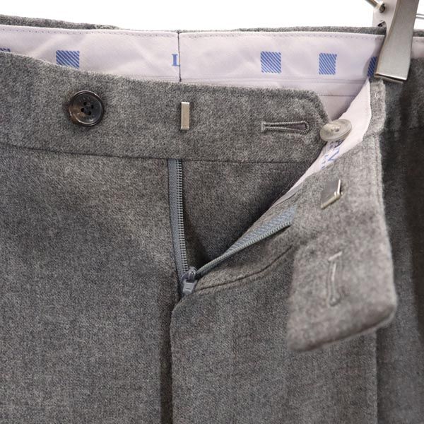 LANVIN Made in Japan wool Slacks pants 79 gray Men's Used