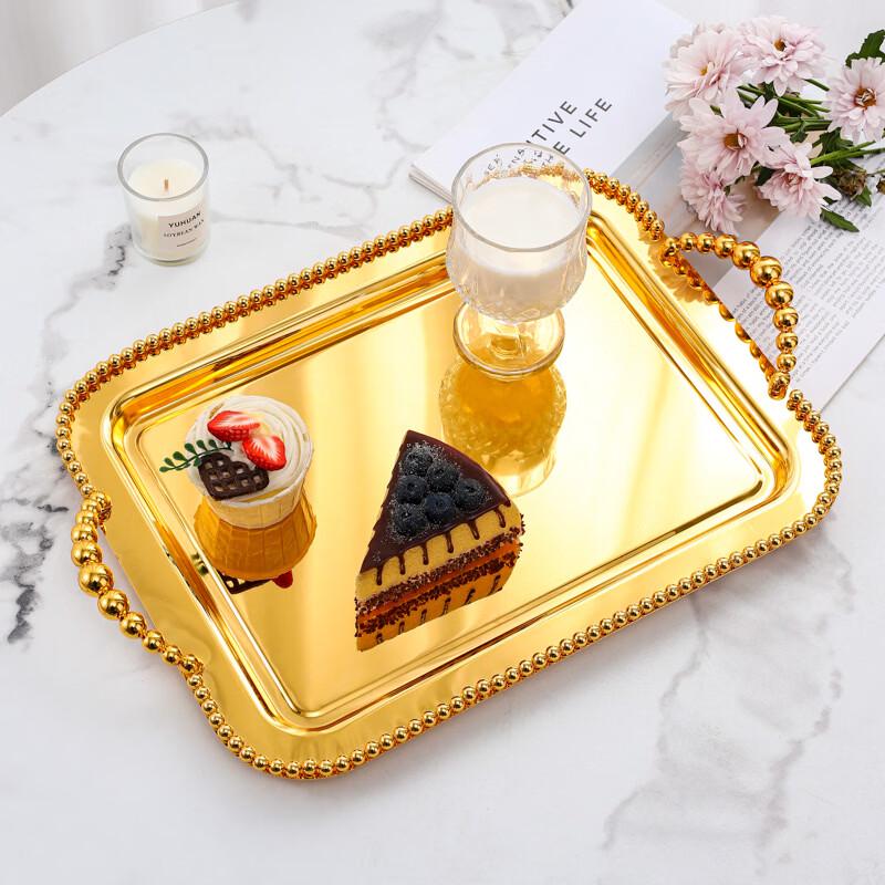 ZISIZ European Style Metal Serving Tray