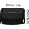 Aramox ABS Carbon Fiber Hood Scoop Cover, Universal Car Bonnet Vent, Glossy Black, for Automobile Modification