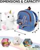 Naturally KIDS Toddler Backpack with Plush Toy Toddler Gift for Boys Girls Small Backpack Unicorn Toy