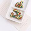 Retro Ethnic Hand-painted Ceramic Totem Beads: DIY Bracelet & Necklace Accessories