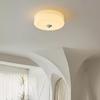 Vintage Bauhaus French Cream Glass Ceiling Lamp for Bedroom or Balcony