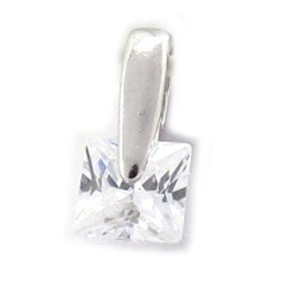 [K3632] - White 'Essential' Silver Pendant