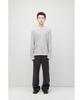 HATCHINGROOM Two Face Ringer Tee M.Grey/White
