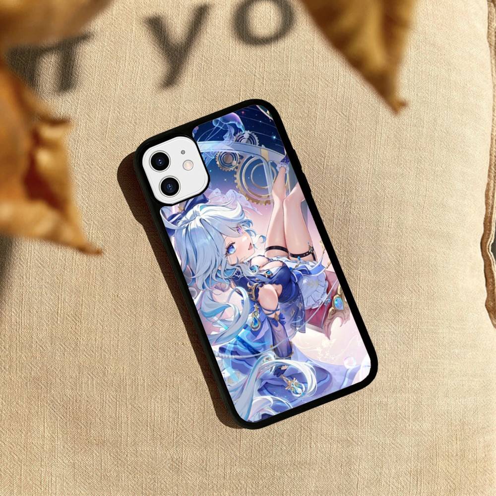 Genshin Impact Furina PC+TPU Phone Case For iPhone 17 16 15 14 PRO MAX 11 12 13 PLUS MINI Cover