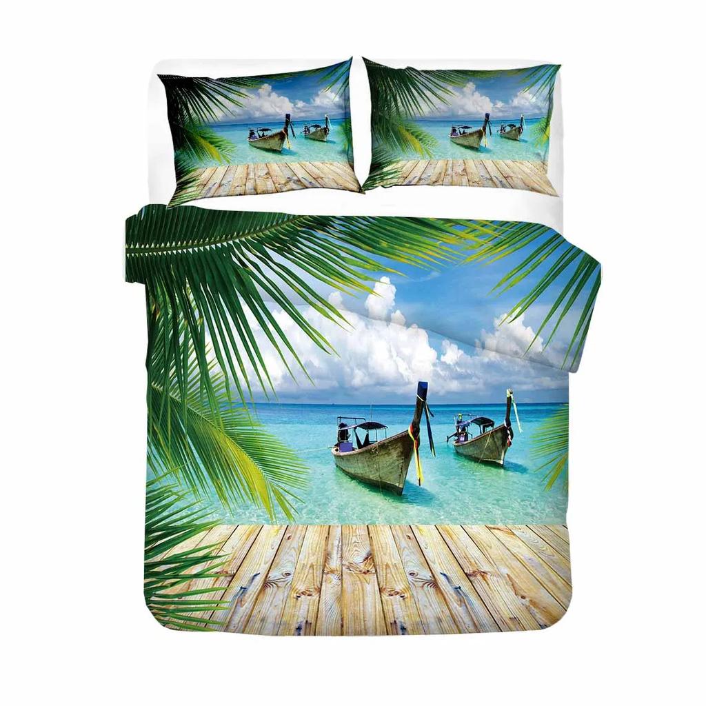 Strand/Strandurlaub Bettwäsche Bettwäsche Bezug Winter Dicke Bettdeckenbezug Sets Einfache Heimtextilien Bettbezug Set Hohe Qualität Weich
