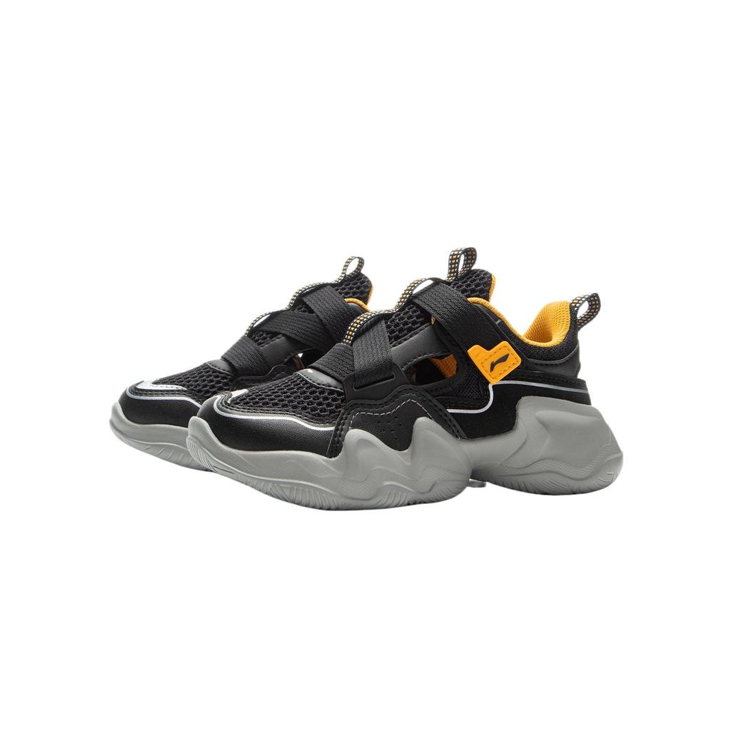 Li Ning Kids Sports Lifestyle Series Synthetic Leather Simple Comfortable Fashion Non-Slip Wear-Resistant Low-Top Outdoor Shoes Kids Shoes YKNV034-7